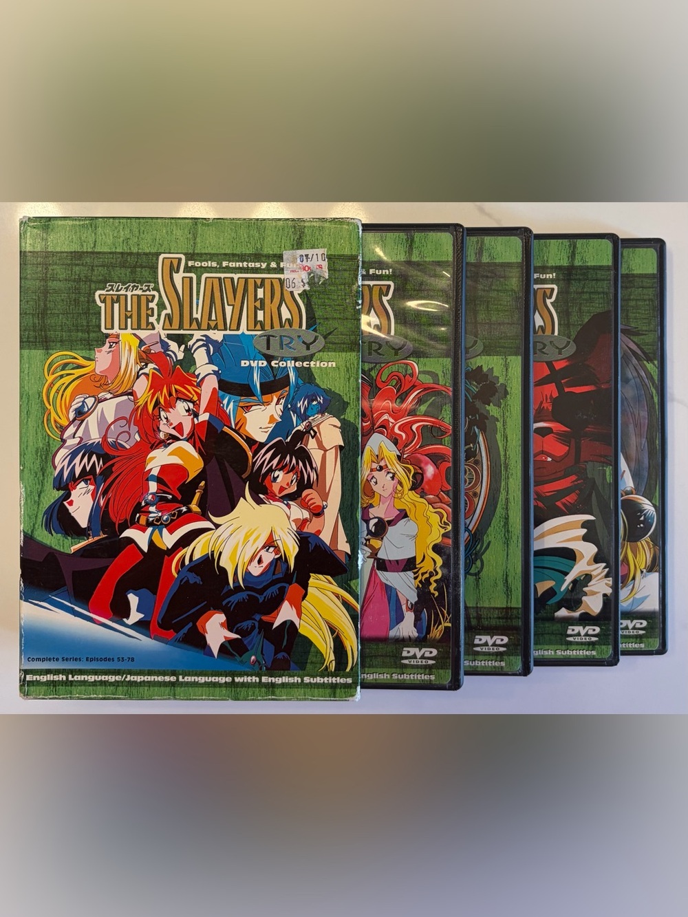 The Slayers TRY DVD Collection - English Japanese Subtitles (READ DESCRIPTION)